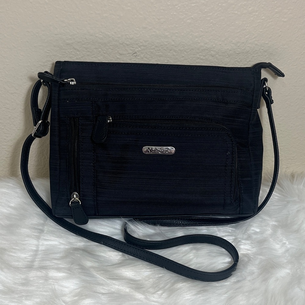 Multisac Nylon Black Travel Crossbody Bag